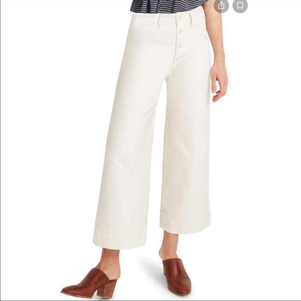 Madewell Emmett off white denim jeans